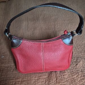 Dooney And Bourke Red Leather Shoulder Bag
